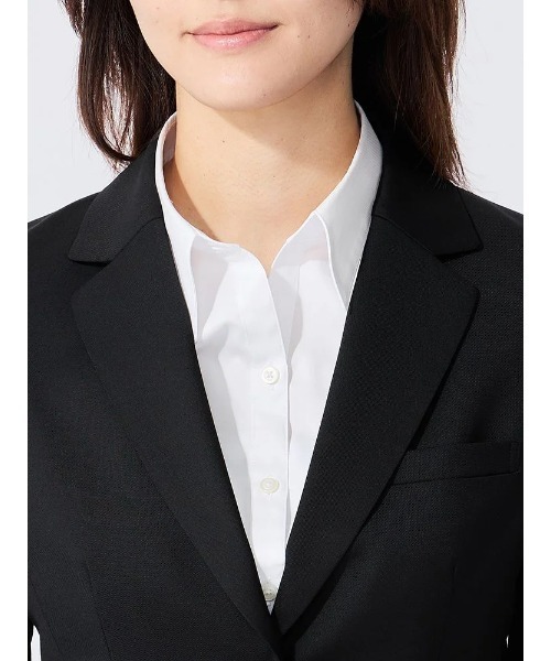 Perfect Suit FActory（パーフェクトスーツファクトリー）の「インポート【REDA】リクルートスーツ　テーラードジャケット　無地　ブラック（スーツジャケット・レディース・ブラック・13号/11号/7号/9号）」の12枚目の写真