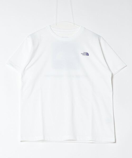 THE NORTH FACE(ザノースフェイス)の「ザ ノース フェイス THE NORTH FACE S/S Bandana Square Logo Tee_ショートスリーブバンダナスクエアロゴティー(Tシャツ/カットソー・レディース・ピンク/ブラック/ネイビー/ホワイト×ネイビー・M/L/XL/S)」の2枚目の写真
