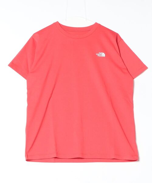 THE NORTH FACE(ザノースフェイス)の「ザ ノース フェイス THE NORTH FACE S/S Bandana Square Logo Tee_ショートスリーブバンダナスクエアロゴティー(Tシャツ/カットソー・レディース・ピンク/ブラック/ネイビー/ホワイト×ネイビー・M/L/XL/S)」の4枚目の写真