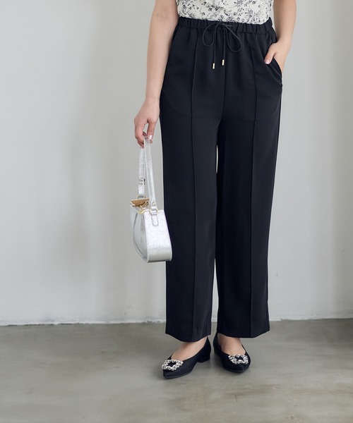 12Twelve Agenda(トゥエルブ アジェンダ)の「マシーンウォッシャブルイージーパンツ(その他パンツ・レディース・チャコールグレー/ブラック/グレイッシュベージュ・M)」の2枚目の写真