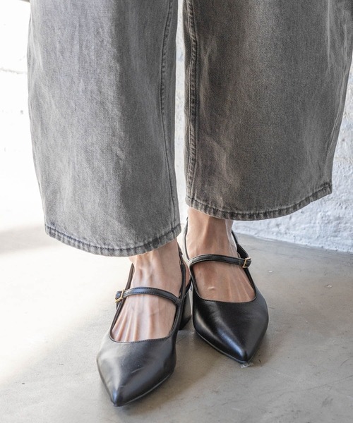 GLOBAL WORK（グローバルワーク）の「らくっションスリングバックサンダル/310104（サンダル・レディース・ブラック/アイボリー/シルバー/ブラック系その他・MEDIUM/LARGE）」の5枚目の写真