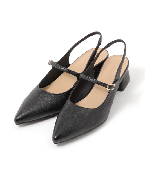 GLOBAL WORK（グローバルワーク）の「らくっションスリングバックサンダル/310104（サンダル・レディース・ブラック/アイボリー/シルバー/ブラック系その他・MEDIUM/LARGE）」の11枚目の写真