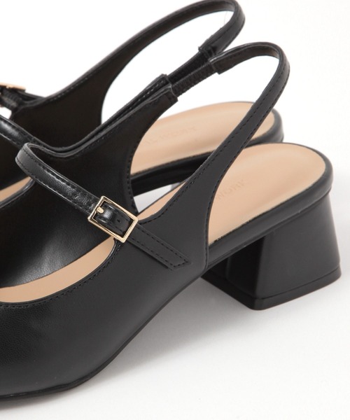 GLOBAL WORK（グローバルワーク）の「らくっションスリングバックサンダル/310104（サンダル・レディース・ブラック/アイボリー/シルバー/ブラック系その他・MEDIUM/LARGE）」の17枚目の写真