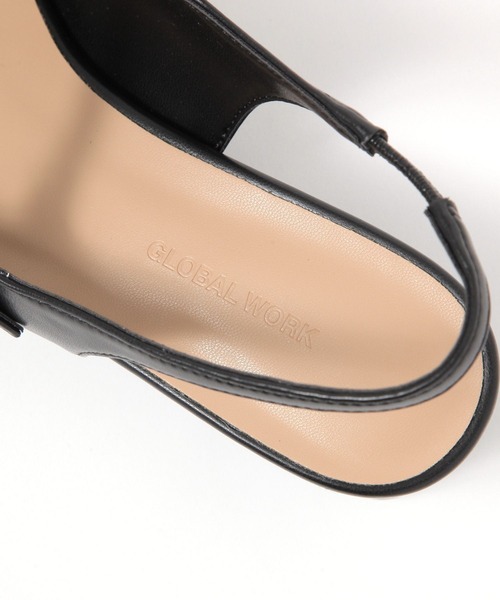 GLOBAL WORK（グローバルワーク）の「らくっションスリングバックサンダル/310104（サンダル・レディース・ブラック/アイボリー/シルバー/ブラック系その他・MEDIUM/LARGE）」の20枚目の写真