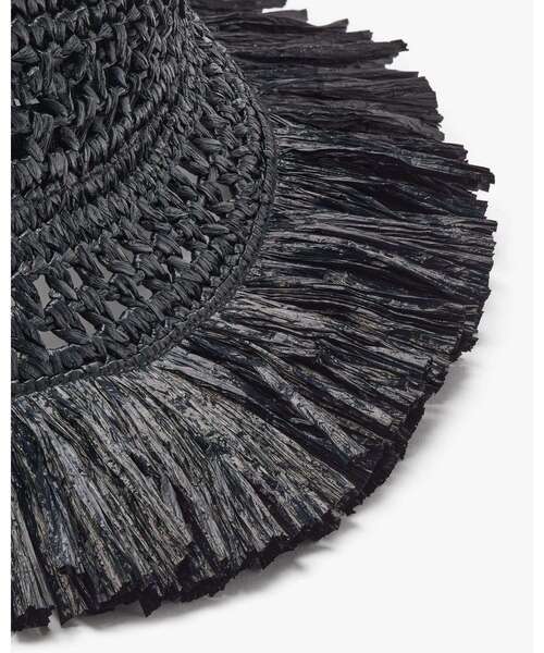 kate spade new york（ケイトスペード ニューヨーク）の「フリンジ スペード クロシェ（ハット・レディース・ブラック・ONE）」の4枚目の写真