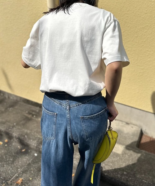 Vintage PEANUTS（ビンテージピーナッツ）の「【Peanuts】別注 スヌーピーFILMプリント半袖Tシャツ（Tシャツ/カットソー・レディース・スミクロ/オートミール/ホワイト・MEDIUM/LARGE）」の6枚目の写真