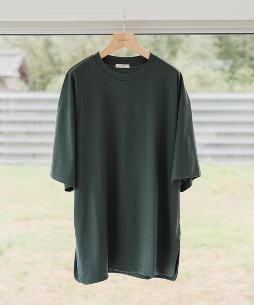 ATON(エイトン)の「ATON(エイトン) 別注 SUVIN60/2 SEMI ROUND-HEM Tシャツ(Tシャツ/カットソー・メンズ・チャコールグレー/ブラック/ホワイト/グリーン/ボルドー・2/4/6)」の11枚目の写真