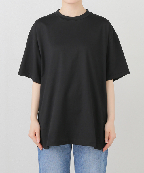 ATON(エイトン)の「ATON(エイトン) 別注 SUVIN60/2 SEMI ROUND-HEM Tシャツ(Tシャツ/カットソー・メンズ・チャコールグレー/ブラック/ホワイト/グリーン/ボルドー・2/4/6)」の19枚目の写真