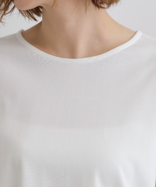 grove（グローブ）の「【接触冷感・UVカットetc】レース切替え袖ねじりプルオーバー（Tシャツ/カットソー・レディース・オフホワイト/スミクロ/ブルー・02/01/03/04/05）」の19枚目の写真