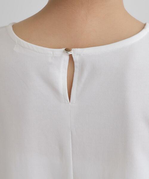 grove（グローブ）の「【接触冷感・UVカットetc】レース切替え袖ねじりプルオーバー（Tシャツ/カットソー・レディース・オフホワイト/スミクロ/ブルー・02/01/03/04/05）」の20枚目の写真