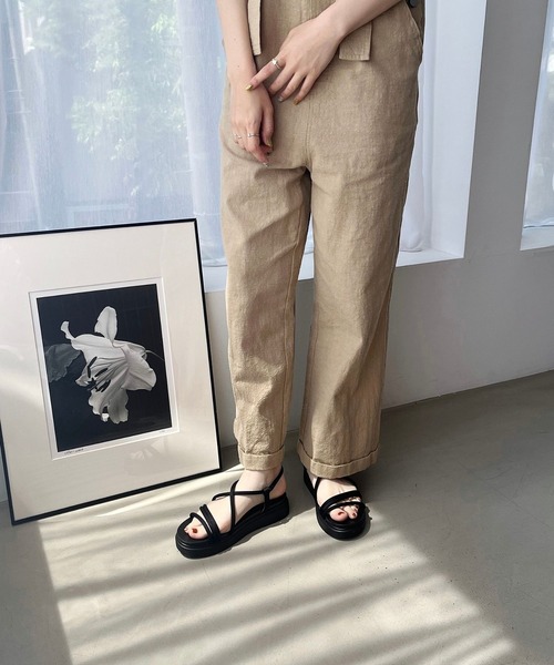 ORiental TRaffic（オリエンタルトラフィック）の「チューブストラップスポーツサンダル/55204（サンダル・レディース・ベージュ/モカ/ブラック・LL/S/M/L/3L/SS）」の11枚目の写真