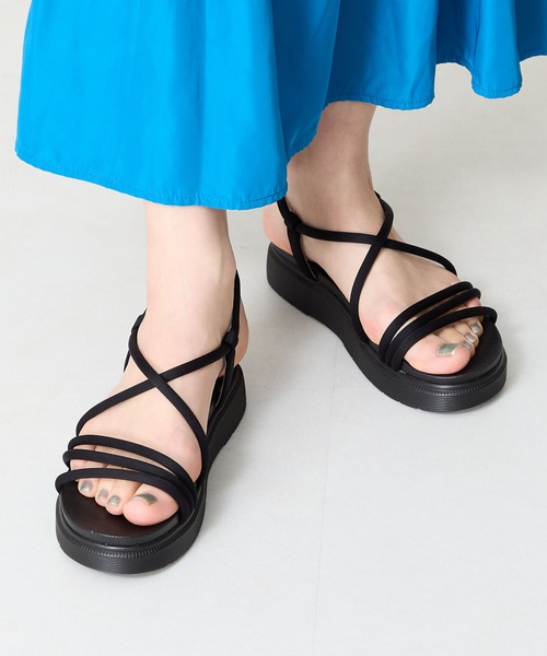 ORiental TRaffic（オリエンタルトラフィック）の「チューブストラップスポーツサンダル/55204（サンダル・レディース・ベージュ/モカ/ブラック・LL/S/M/L/3L/SS）」の14枚目の写真