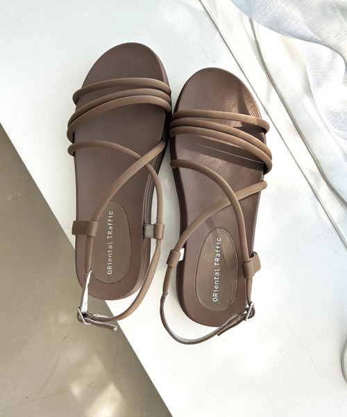 ORiental TRaffic（オリエンタルトラフィック）の「チューブストラップスポーツサンダル/55204（サンダル・レディース・ベージュ/モカ/ブラック・LL/S/M/L/3L/SS）」の22枚目の写真