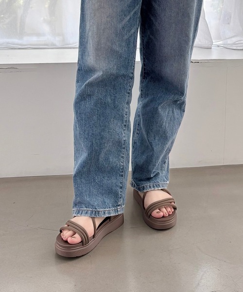 ORiental TRaffic（オリエンタルトラフィック）の「チューブストラップスポーツサンダル/55204（サンダル・レディース・ベージュ/モカ/ブラック・LL/S/M/L/3L/SS）」の18枚目の写真