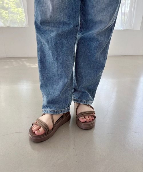 ORiental TRaffic（オリエンタルトラフィック）の「チューブストラップスポーツサンダル/55204（サンダル・レディース・ベージュ/モカ/ブラック・LL/S/M/L/3L/SS）」の20枚目の写真