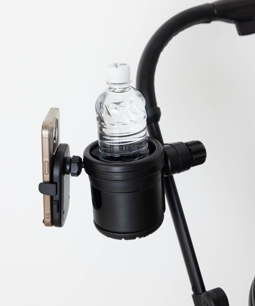 SweetMommy（スウィートマミー）の「ドリンクホルダー【ツーボトルタイプ】 [ベビーカー ペットカート]（ベビーカー/ベビーカー用品・レディース・ブラック・FREE）」の2枚目の写真