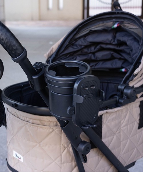 SweetMommy（スウィートマミー）の「ドリンクホルダー【ツーボトルタイプ】 [ベビーカー ペットカート]（ベビーカー/ベビーカー用品・レディース・ブラック・FREE）」の9枚目の写真