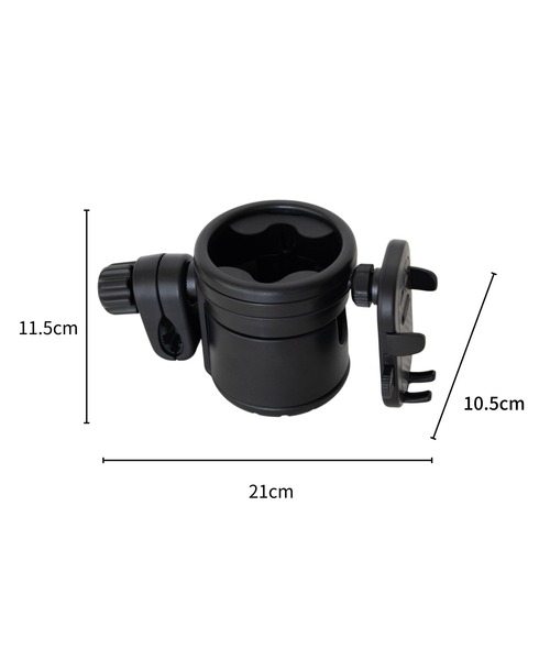 SweetMommy（スウィートマミー）の「ドリンクホルダー【ツーボトルタイプ】 [ベビーカー ペットカート]（ベビーカー/ベビーカー用品・レディース・ブラック・FREE）」の11枚目の写真