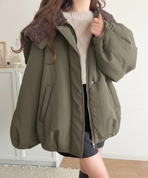 【10月上旬再入荷！予約受付中】《JaVaジャバコラボ》セーラー風カラーがあざとい。中綿バルーンシルエットブルゾン（長袖）