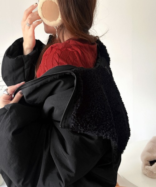 セール】《JaVaジャバコラボ》セーラー風カラーがあざとい。中綿