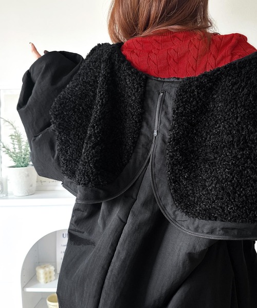 セール】《JaVaジャバコラボ》セーラー風カラーがあざとい。中綿