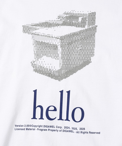 DIGAWEL（ディガウェル）の「T-shirt ②copy machine (ready-made)（Tシャツ/カットソー・メンズ・ホワイト・2(L)/3(XL)/1(M)）」の3枚目の写真