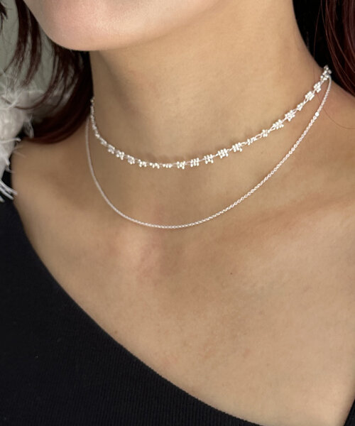 Thevon（ゼボン）の「【heilly/ヘイリー】コツブチェーンSETネックレス（ネックレス・レディース・シルバー/ゴールド/ライトグレー・FREE）」の12枚目の写真