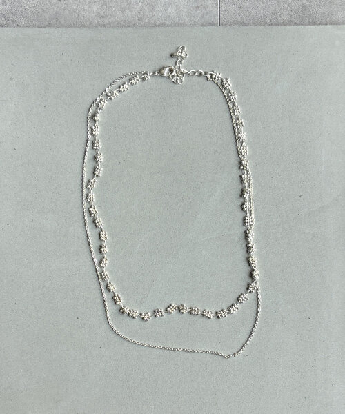 Thevon（ゼボン）の「【heilly/ヘイリー】コツブチェーンSETネックレス（ネックレス・レディース・シルバー/ゴールド/ライトグレー・FREE）」の11枚目の写真