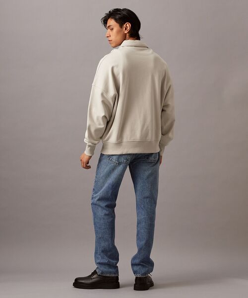Calvin Klein(カルバン・クライン)の「リラックスラグビー スウェットシャツ(スウェット・メンズ・ライトベージュ/ブラック・S/M/L/XL)」の8枚目の写真