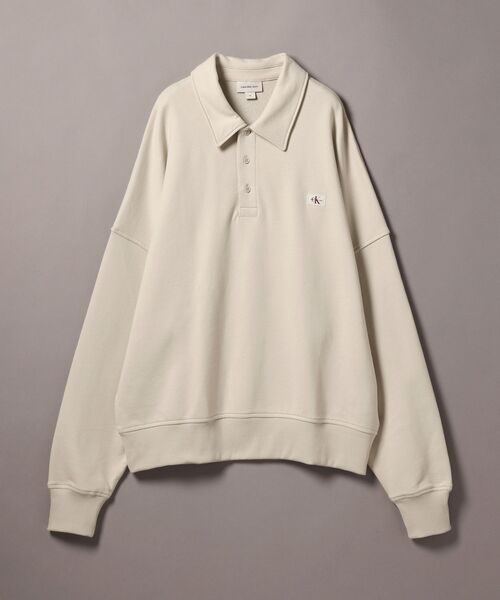 Calvin Klein(カルバン・クライン)の「リラックスラグビー スウェットシャツ(スウェット・メンズ・ライトベージュ/ブラック・S/M/L/XL)」の9枚目の写真