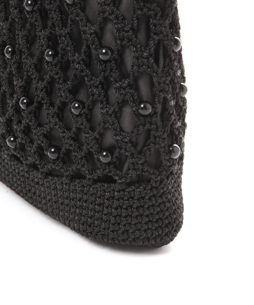 studio CLIP（スタディオクリップ）の「マクラメビーズトートバッグ（トートバッグ・レディース・ブルー/ブラック/ベージュ・FREE）」の10枚目の写真