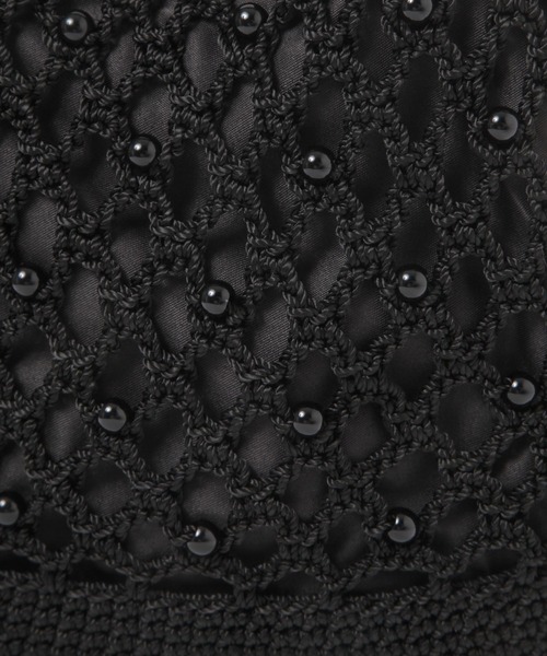 studio CLIP（スタディオクリップ）の「マクラメビーズトートバッグ（トートバッグ・レディース・ブルー/ブラック/ベージュ・FREE）」の12枚目の写真