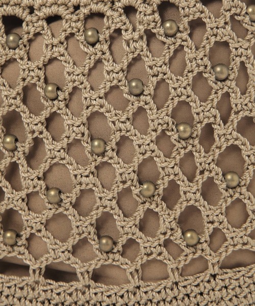 studio CLIP（スタディオクリップ）の「マクラメビーズトートバッグ（トートバッグ・レディース・ブルー/ブラック/ベージュ・FREE）」の13枚目の写真