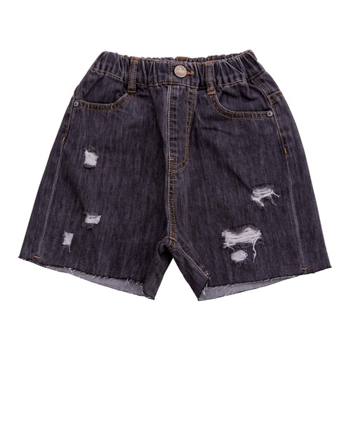 Ocean&Ground(オーシャン&グラウンド)の「ダメージデニムショーツ(デニムパンツ・キッズ・ダークインディゴブルー/ブラック・80/90/100/110/120/130/140)」の18枚目の写真