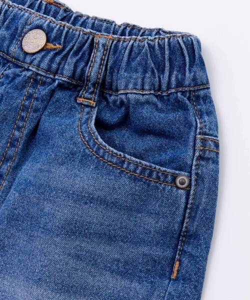 Ocean&Ground(オーシャン&グラウンド)の「ダメージデニムショーツ(デニムパンツ・キッズ・ダークインディゴブルー/ブラック・80/90/100/110/120/130/140)」の14枚目の写真