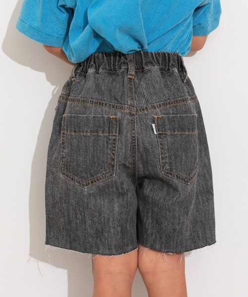 Ocean&Ground(オーシャン&グラウンド)の「ダメージデニムショーツ(デニムパンツ・キッズ・ダークインディゴブルー/ブラック・80/90/100/110/120/130/140)」の19枚目の写真