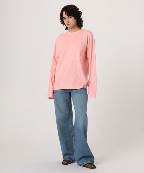 CAN PEP REY(キャンペプレイ)の「CAN PEP REY UNISEX T-SHIRT L/S コットン ロングスリーブTシャツ(Tシャツ/カットソー・レディース・ピンク・S)」の2枚目の写真