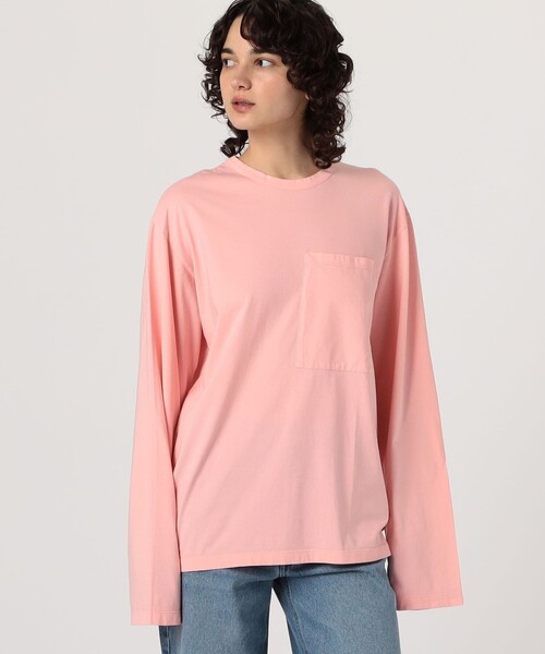 CAN PEP REY(キャンペプレイ)の「CAN PEP REY UNISEX T-SHIRT L/S コットン ロングスリーブTシャツ(Tシャツ/カットソー・レディース・ピンク・S)」の3枚目の写真