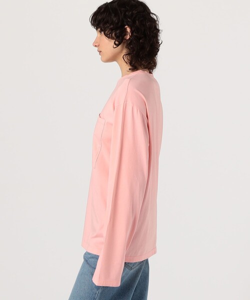 CAN PEP REY(キャンペプレイ)の「CAN PEP REY UNISEX T-SHIRT L/S コットン ロングスリーブTシャツ(Tシャツ/カットソー・レディース・ピンク・S)」の4枚目の写真