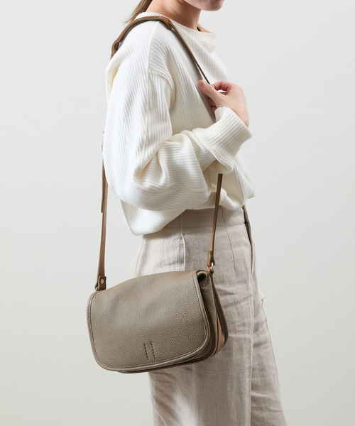 SLOW（スロウ）の「SLOW スロウ / shrink-mail bag- シュリンクレザーショルダーバッグ 牛革メールバッグ / 858S60R（ショルダーバッグ・メンズ・ブラック/チョコ/グレー・FREE）」の18枚目の写真