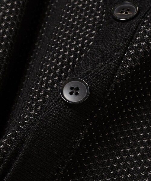 B:MING by BEAMS（ビーミングバイビームス）の「12ゲージ ダブルフェイス メッシュ カーディガン（ユニセックス）（カーディガン/ボレロ・メンズ・ブラウン系その他5/ブラック・M/S/XL/L）」の6枚目の写真