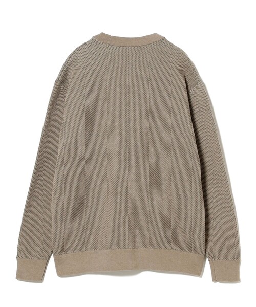 B:MING by BEAMS（ビーミングバイビームス）の「12ゲージ ダブルフェイス メッシュ カーディガン（ユニセックス）（カーディガン/ボレロ・メンズ・ブラウン系その他5/ブラック・M/S/XL/L）」の7枚目の写真