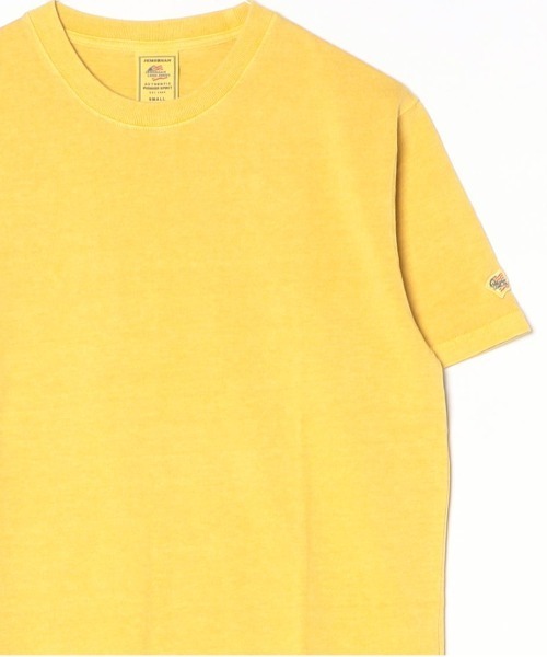JEMORGAN(ジェーイーモーガン)の「【JEMORGAN / ジェーイーモーガン】ピグメントクルーネック半袖Tシャツ/オーバーダイ加工/ユニセックス(Tシャツ/カットソー・メンズ・ブラック/サックスブルー/オフホワイト/グリーン/パープル/オレンジ/オリーブ/イエロー/ダークブルー/レッド/ブラウン・M/L/XL/S)」の9枚目の写真