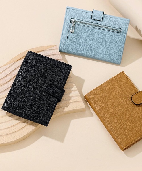 TONE SELECT GOODS（トーンセレクトグッズ）の「LESRIRE/合成皮革パスポートケース L9180（パスポートケース・レディース・ブラック/ブルー/ホワイト/ブラウン/グリーン/ピンク・FREE）」の3枚目の写真