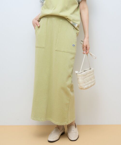 DISCUS（ディスカス）の「Discus 加工裏毛ナロースカート（スカート・レディース・アイボリー/その他6/チャコールグレー/ブルー/ピンク・L/M）」の5枚目の写真