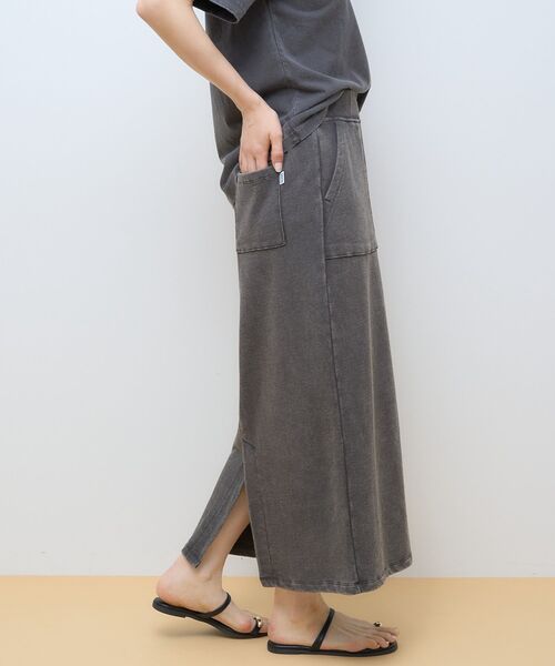 DISCUS（ディスカス）の「Discus 加工裏毛ナロースカート（スカート・レディース・アイボリー/その他6/チャコールグレー/ブルー/ピンク・L/M）」の13枚目の写真