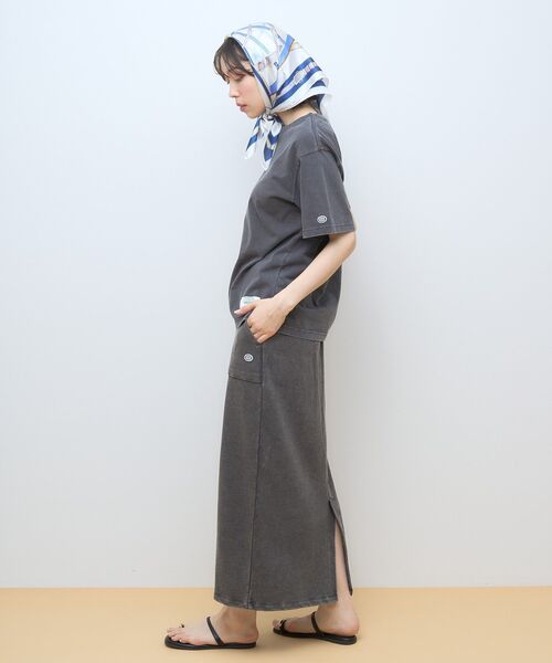 DISCUS（ディスカス）の「Discus 加工裏毛ナロースカート（スカート・レディース・アイボリー/その他6/チャコールグレー/ブルー/ピンク・L/M）」の10枚目の写真