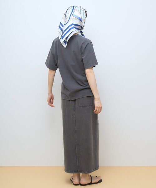 DISCUS（ディスカス）の「Discus 加工裏毛ナロースカート（スカート・レディース・アイボリー/その他6/チャコールグレー/ブルー/ピンク・L/M）」の9枚目の写真