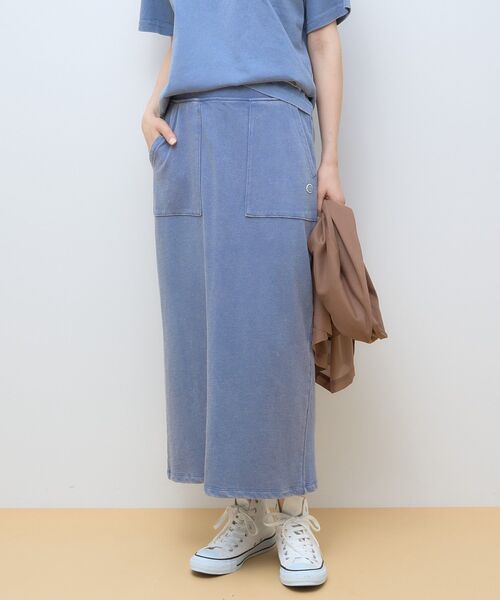 DISCUS（ディスカス）の「Discus 加工裏毛ナロースカート（スカート・レディース・アイボリー/その他6/チャコールグレー/ブルー/ピンク・L/M）」の8枚目の写真