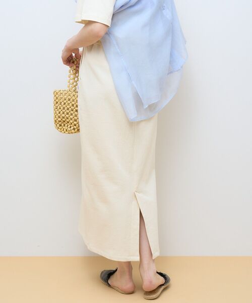 DISCUS（ディスカス）の「Discus 加工裏毛ナロースカート（スカート・レディース・アイボリー/その他6/チャコールグレー/ブルー/ピンク・L/M）」の15枚目の写真